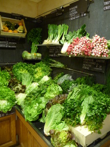 I thought this produce display was very pretty.