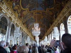 This is the famous Hall of Mirrors.  I was expecting to be  bedazzled by this room and was left disappointed.