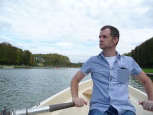 We rented a boat and paddled around "Le Grand Canal," a lake in the Versailles gardens.