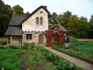 A little house from the Queen's Hamlet.  Note the garden in the yard.