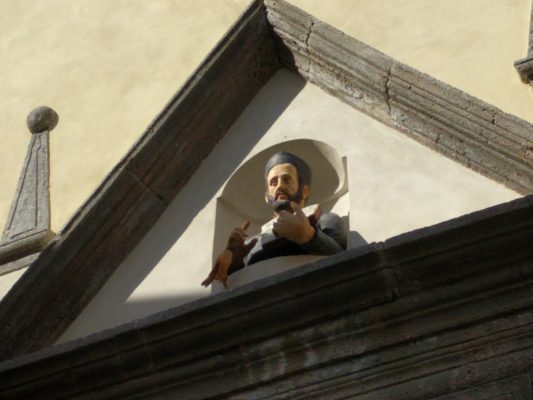 Figurehead over the entry door to San Gaetano