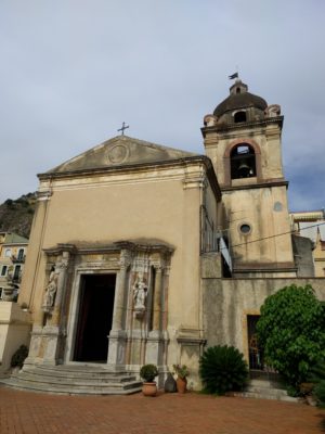 A church just outside the old city walls