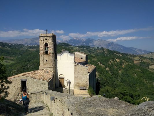 The little church at the base of the castle