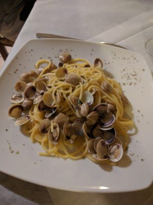 Pasta with clams