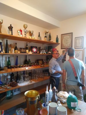 Visiting Vincenzo's wine cellar