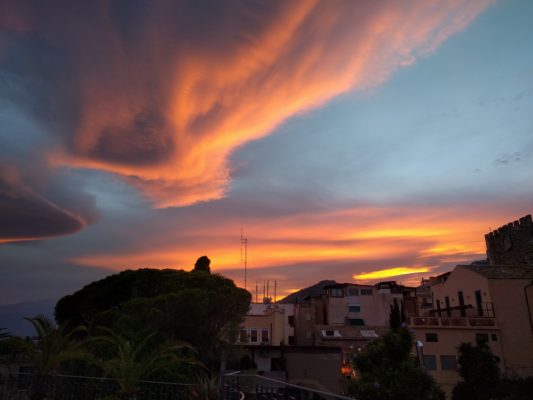 Sunset view from our deck