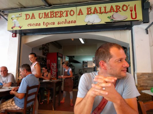 Lunch at a small restaurant in the market