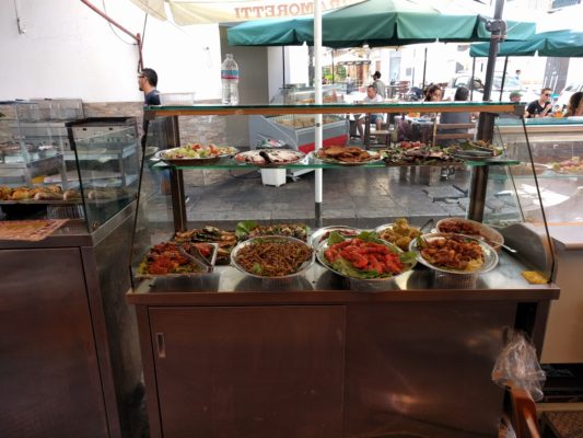 Chad ordered the "super" appetizer, and the waitress took him to this display and asked him to pick out what he wanted on his plate