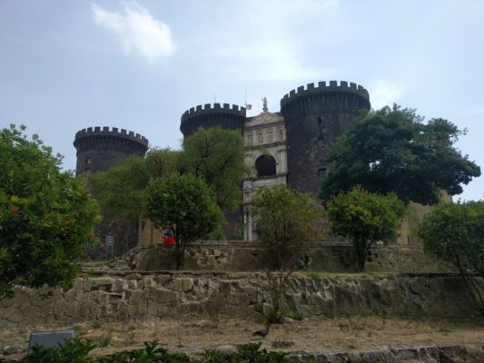 The new castle up on a hill