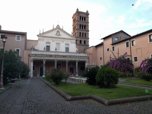 View of the church from the courtyard