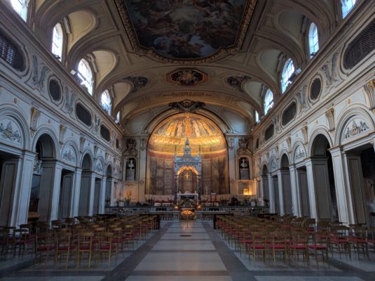 The church interior