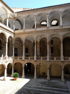 A courtyard in the old palace