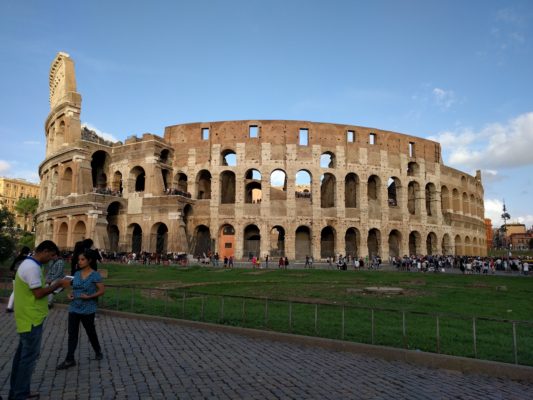 At the coliseum