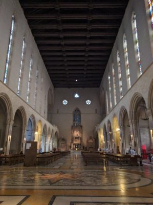 Inside the convent church