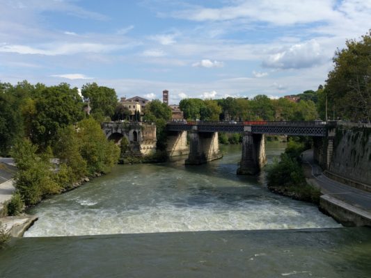 View of the river on the other side of the island.