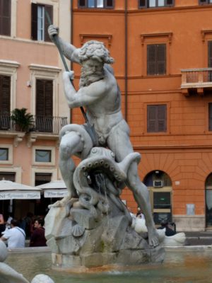 Detail of another fountain - clearly this guy wants octopus salad for lunch