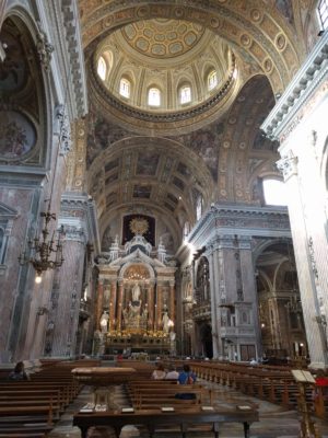 Interior of Chiesa del Gesu Nuovo