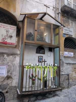 A shrine in a local neighborhood