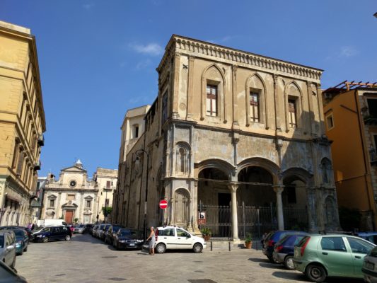 There are a lot of churches in Palermo - this photo has a church in the foreground and another in the background