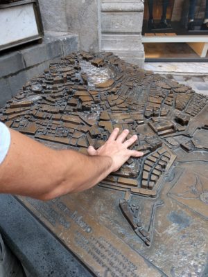 We found a 3D map of the city made for blind visitors