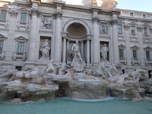 Closer view of the fountain