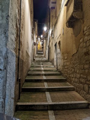 A pedestrian street