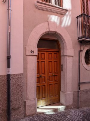 I like this newish door installed in an old portal