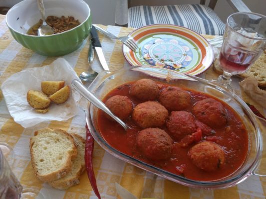 These cheese-bread dumplings are served with tomato sauce and are a specialty of Chad's ancestral region - I thought I died and went to heaven