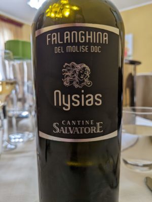 And finally, we had a bottle of Falanghina white wine at lunch - we discovered Falanghina while in Ischia and have been pleasantly surprised to learn that the Molise region also makes this type of wine