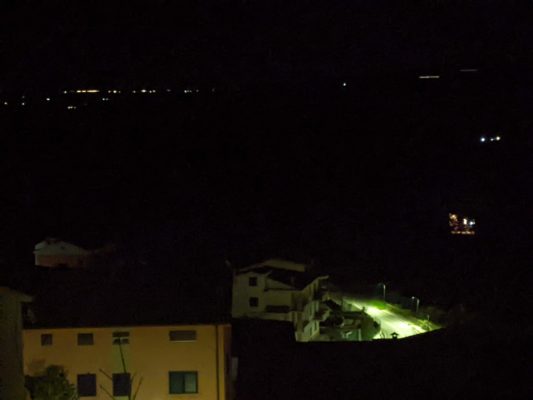 view from our bedroom at night