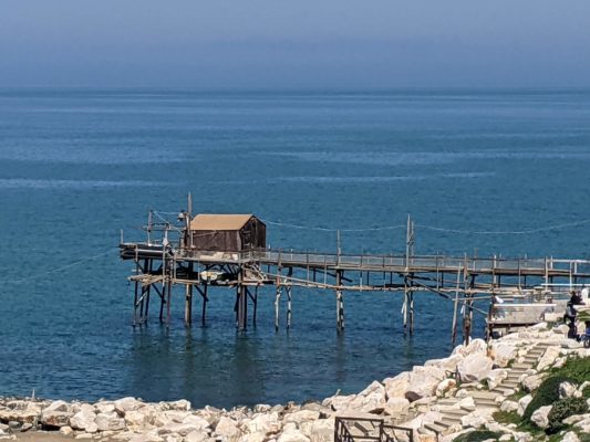 a traditional fishing pier