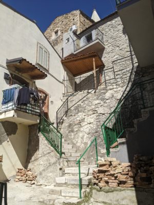 Imaging walking up these stairs to get to your front door - there are four different apartments which are accessed via these stairs