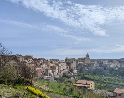 view towards the old town of Casacalenda