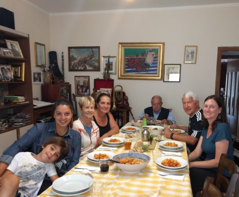 lunch in 2016 with Adolfo at the head of the table