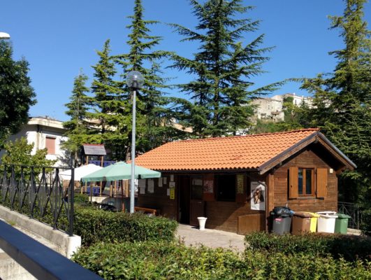 the cute bar in Monteferrante - the patio is wonderful