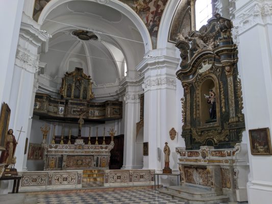 inside the church