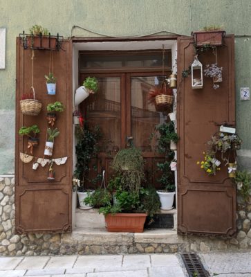 a cute shop entrance