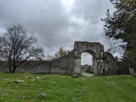 an entry portal to the old Roman town