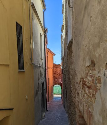 I liked the arch at the end of this pedestrian street