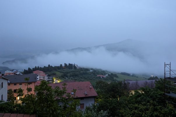 the craziest fog rolled into the valley a couple of days ago