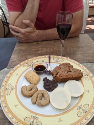 we had a mix of typical Puglia dessert cookies in Monte Sant'Agnelo