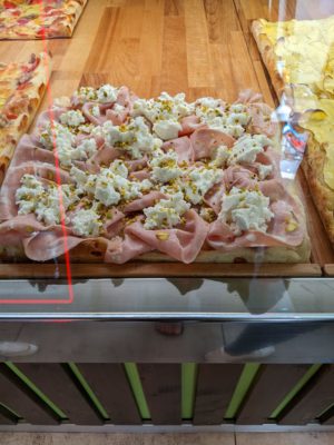 and this one has mortadella, ricotta, and pistachio