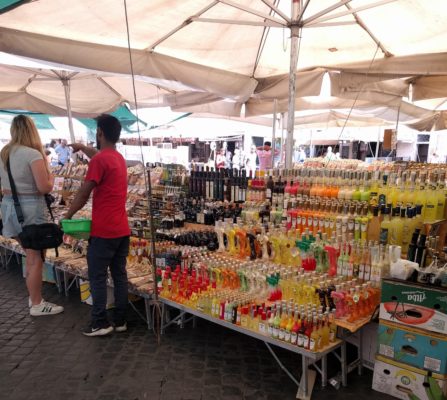 a limoncello stall