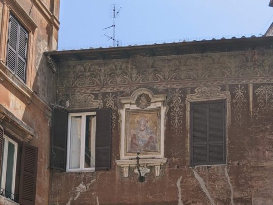 closer view of the fresco