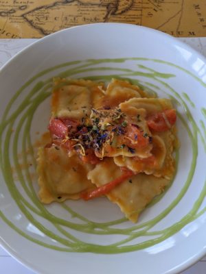 ravioli stuffed with fish - it was so delicious!