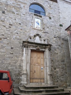 main door to the sanctuary