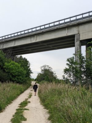 the new highway over the old road