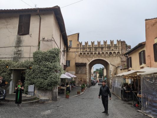 entrance to a small plaza